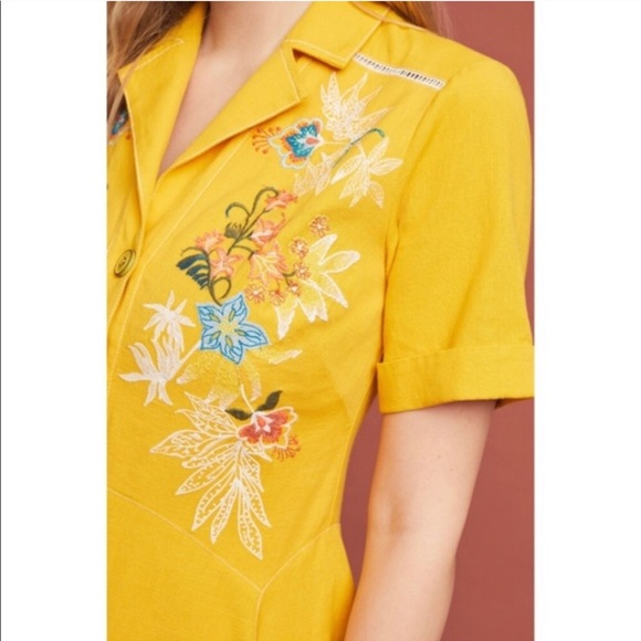 RARE NWT Anthropologie Varadero Collared Dress - Picture 3 of 3